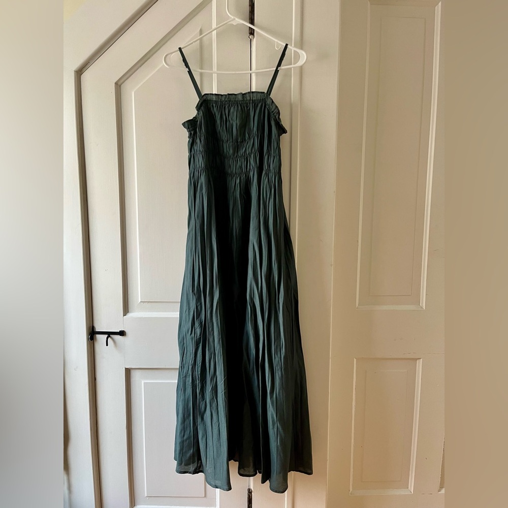 Smocked Midi Dress
